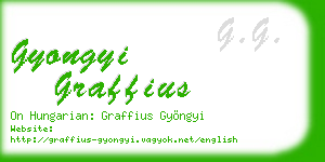 gyongyi graffius business card